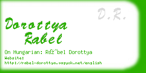 dorottya rabel business card